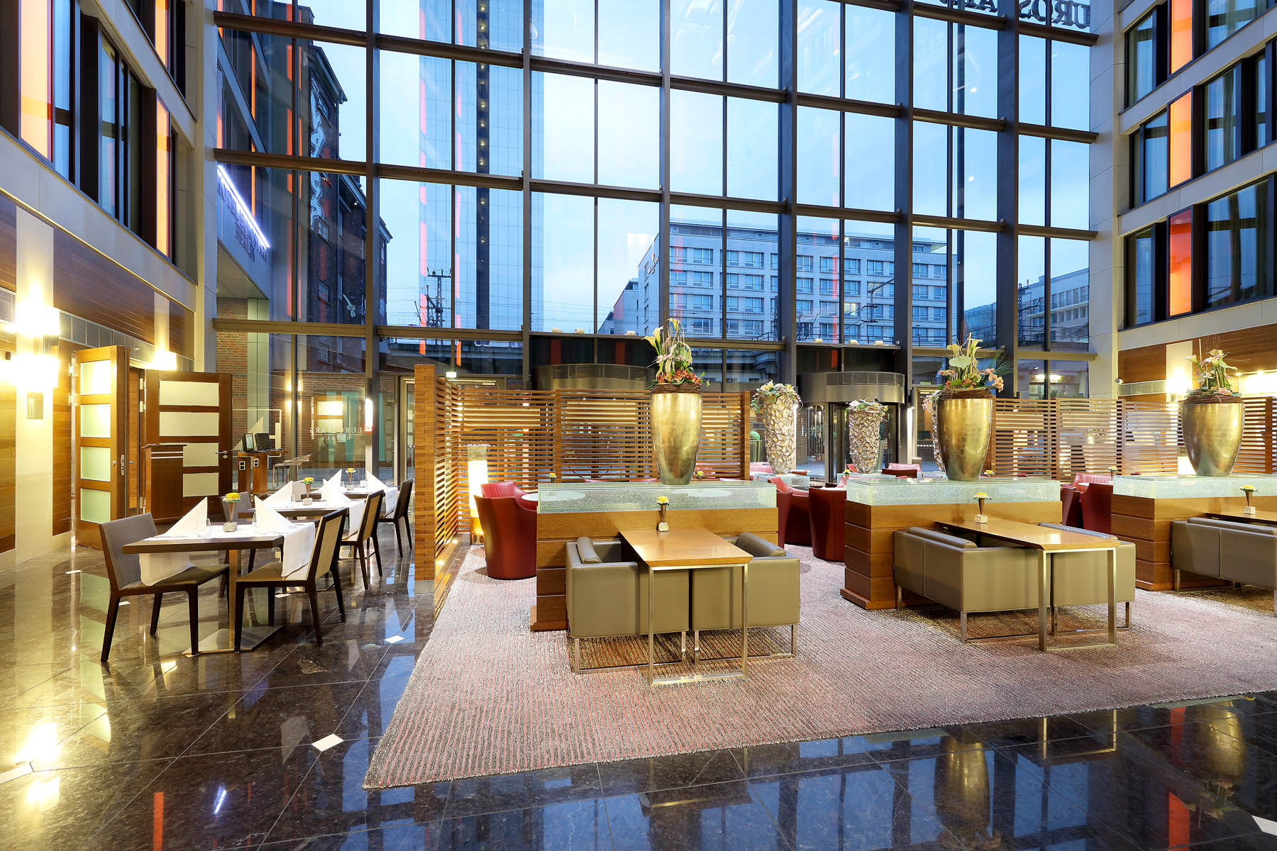 Lobby of the Eurostars Berlin Hotel